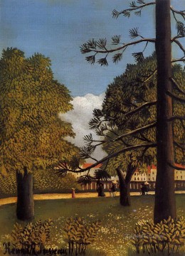 モンスリー公園の眺め 1895年 アンリ・ルソー ポスト印象派 素朴原始主義 Oil Paintings